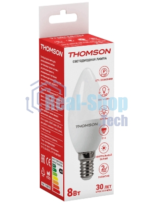 Лампа светодиодная Hiper THOMSON LED CANDLE 8W 670Lm E14 4000K TH-B2016