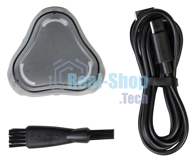 Электробритва Galaxy Line GL 4209, бронзовый, аккумуляторная, 5 Вт, Li-Ion аккумулятор емкостью 600 мА*ч, вр. непр. работы до 1,5 ч, ножи из нержавеющей стали, 3 независимые плавающие головки, возможность промывки бреющего блока, индикатор заряда и работы