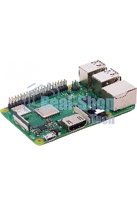 Мини ПК Raspberry Pi 3 Model B+ (RA433, E14 Version) Retail, 1Gb RAM, Cortex-A53 (ARMv8) 64-bit SoC @ 1.4GHz Broadcom BCM2837B0 CPU, WiFi, Bluetooth, 40-pin extended GPIO, 4x USB 2.0, HDMI, CSI camera port, DSI displ.port, MicroSD port (137-3331), (БП и к