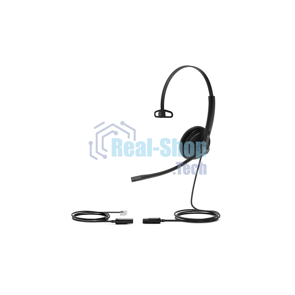 Гарнитура Yealink YHS34 Mono чёрный, проводная, RJ9