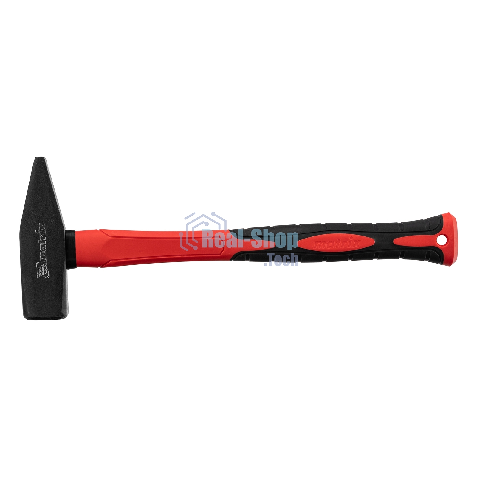 Молоток слесарный Matrix ''optimal'', 1000 г, фибергласовая обрезиненная рукоятка, квадратный боек