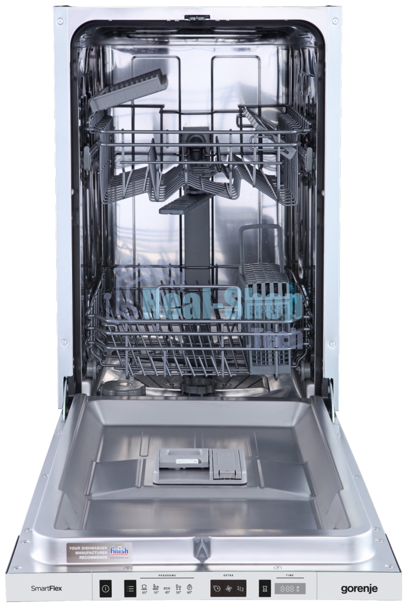 Встраиваемая посудомоечная машина Gorenje GV522E10S, серебристый, 44.8 см, 9 компл., 49 дБ, класс A++