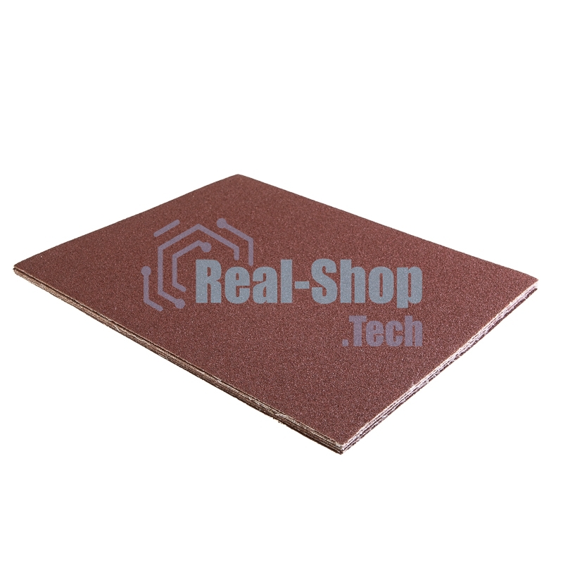 Шкурки шлифовальные Kranz в листах на тканевой основе, водостойкие 230х280мм, Р80 (10 шт/уп)