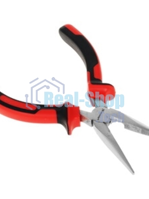 Длинногубцы Matrix NICKEL 17164 160 мм, прямые никелированные, двухкомпонентные рукоятки