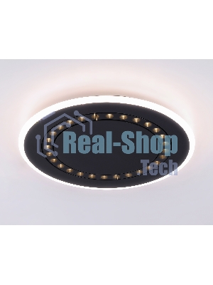 Светильник Ambrella light FL51407 BK черный 3000K/4200K/6400K 56W D485*40 (ПДУ ИК)