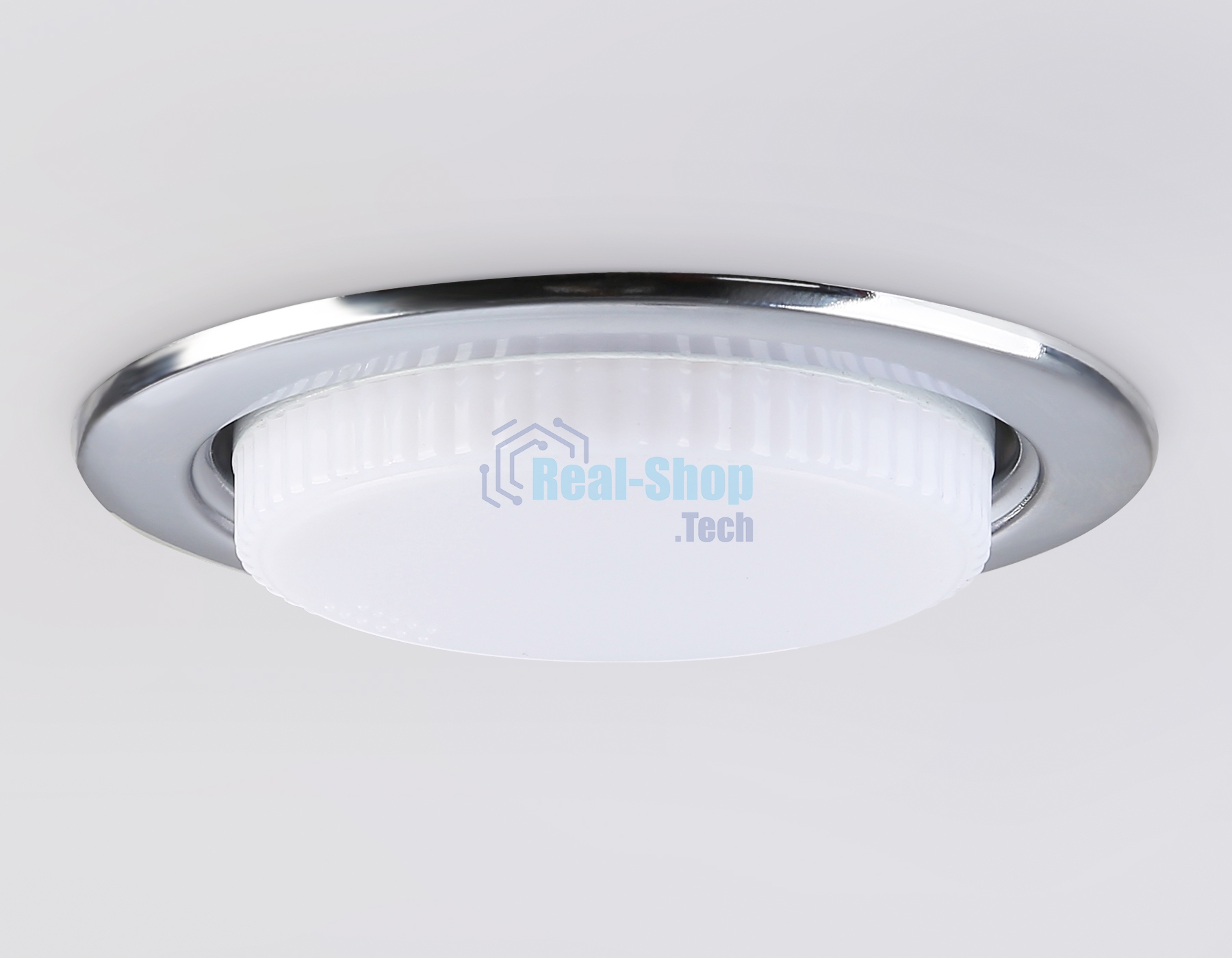 Светильник встраиваемый G10102 CH хром GX53 max 12W D106*38 (кратность 10шт)