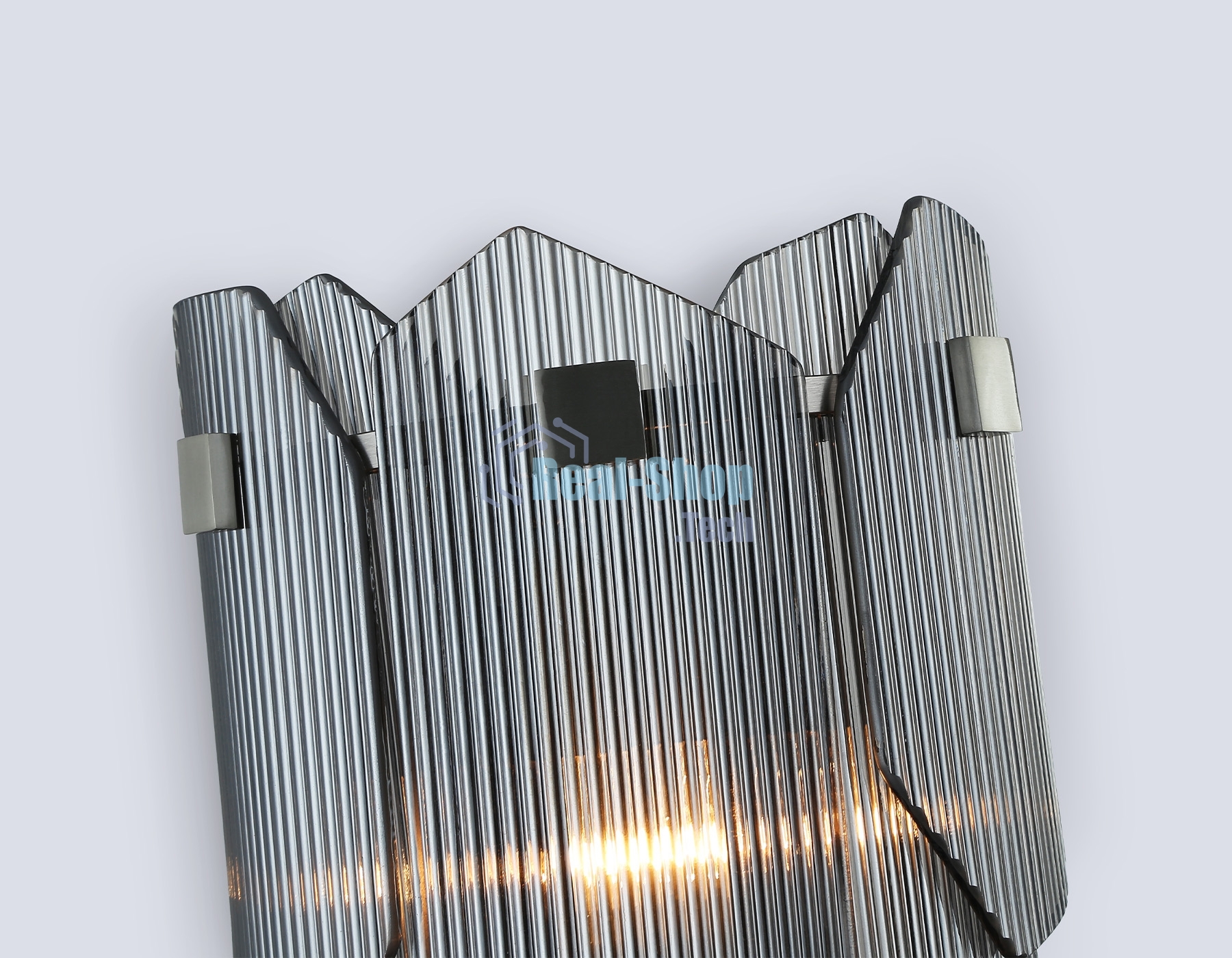 Светильник Ambrella light LH31207/2 SN/SM сатин никель/дымчатый E14*2 max 40W 220*150*270