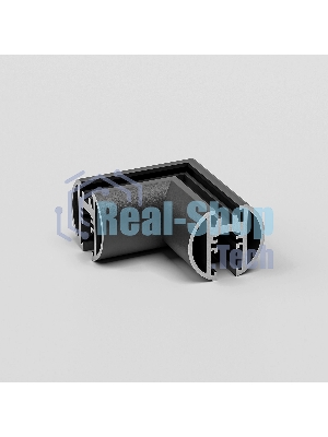 Mini Magnetic Коннектор угловой для накладного шинопровода Round (черный) 85215/00