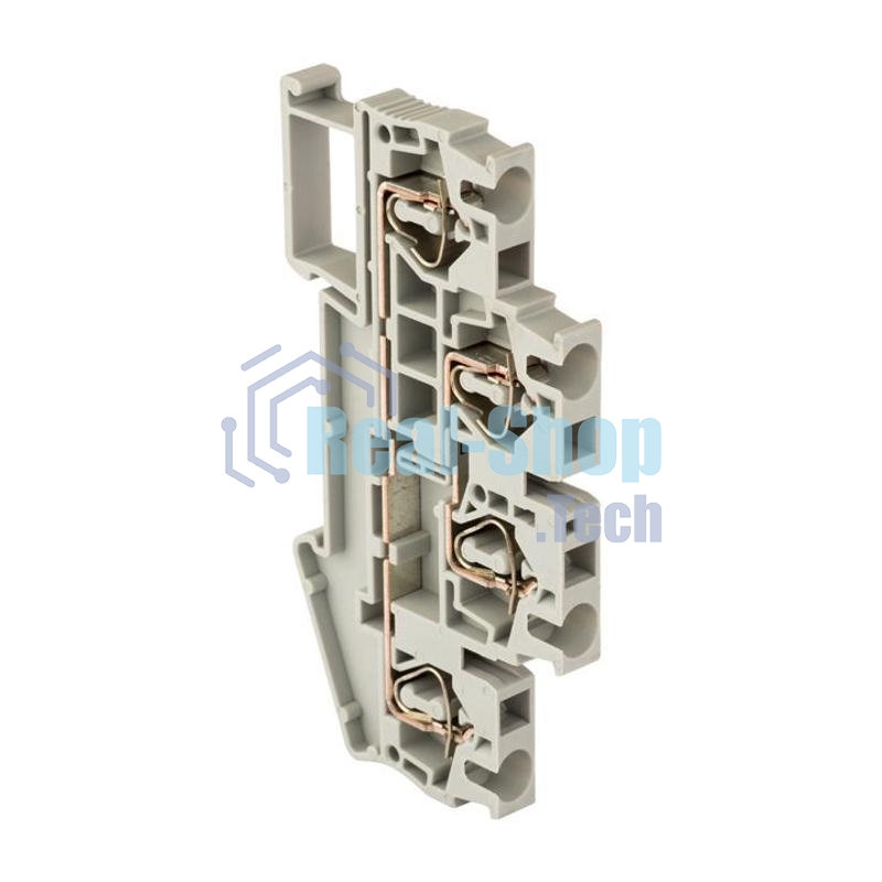 Колодка клеммная JXB-ST-2.5 24А двойная самозажимная сер. PROxima EKF plc-jxb-st-2.5-4-2