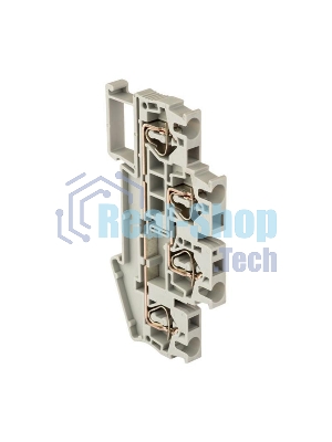 Колодка клеммная JXB-ST-2.5 24А двойная самозажимная сер. PROxima EKF plc-jxb-st-2.5-4-2
