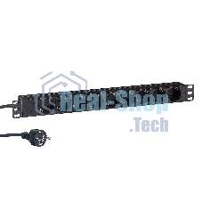 Блок розеток горизонтальный ExeGate ServerPro PDU-19H905 Al-9S-EU3, 19