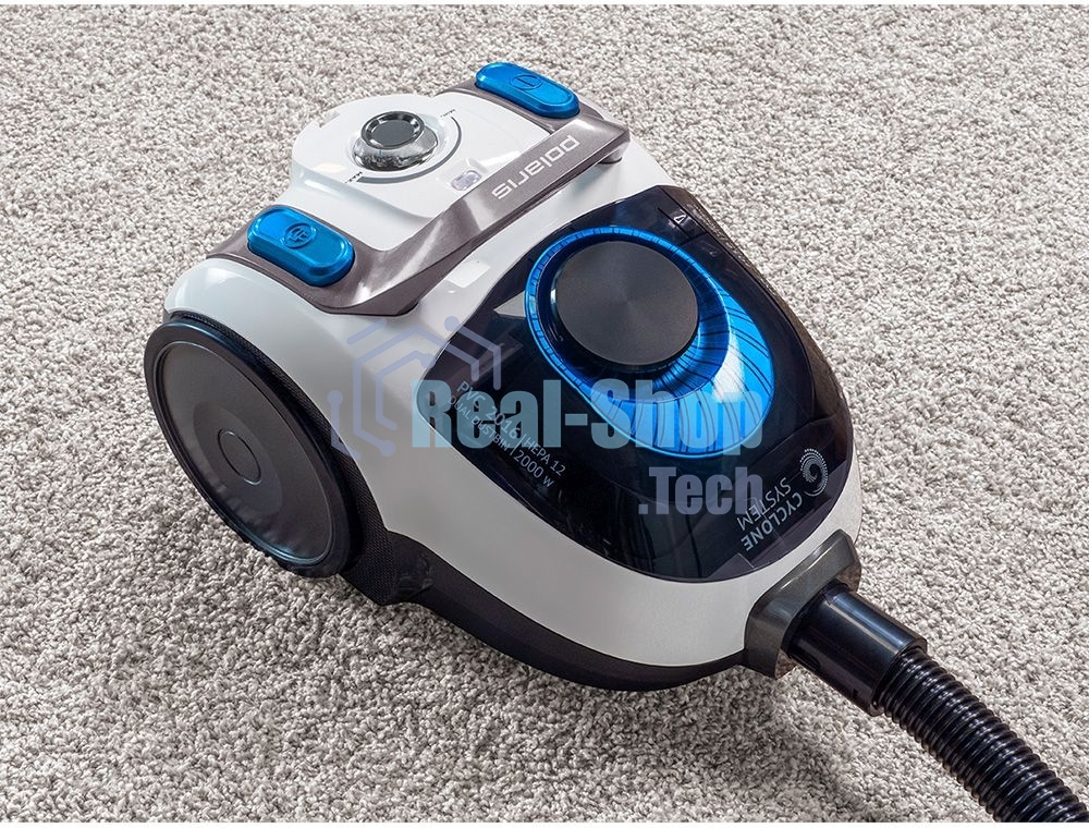 Пылесос Polaris PVC 2016 белый/черный, 460/2000 Вт, уборка сухая, пылесборник контейнер 2.5 л