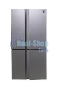 Холодильник Sharp SJ-FS97VSL серебристый трехкамерный 393/207 л морозилка снизу