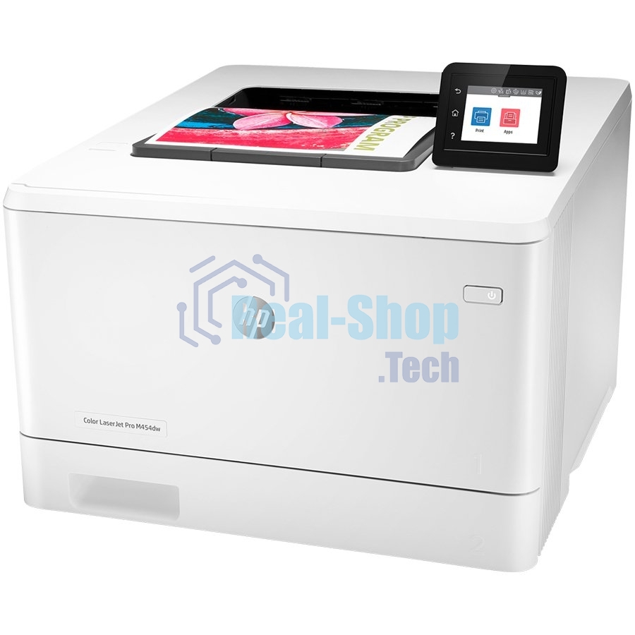 Принтер лазерный HP Color LaserJet Pro M454dw (W1Y45A#B19), А4, цветной, печ. до 27 стр/мин., 600 x 600 dpi, USB, RJ-45, Wi-Fi, BlueTooth, Air Print, Mopria