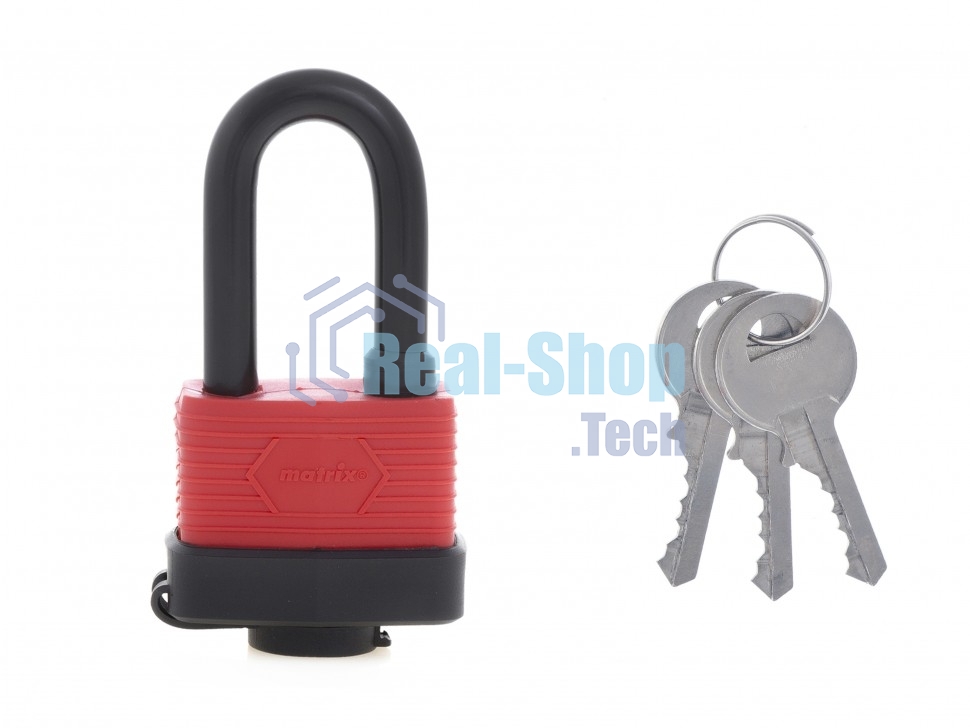 Замок Matrix навесной всепогодный, 50 мм, удлиненная дужка