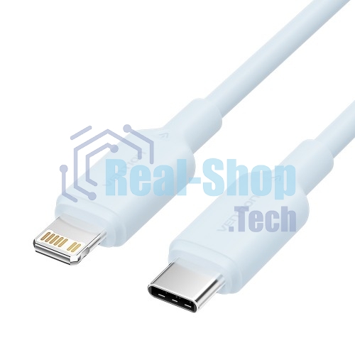 Кабель Vention USB 2.0 CM/Lightning 8M для iPad/iPhone 3A - 1м. Голубой