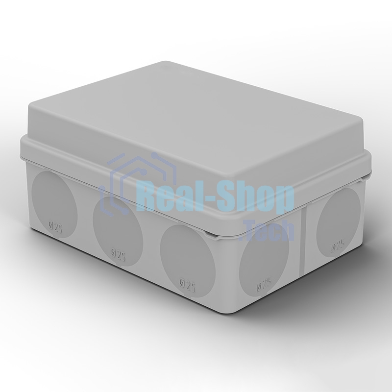 Коробка распаячная Rexant для прямого монтажа ОУ, HF, 150х110х70мм, IP67 (мембранные вводы)