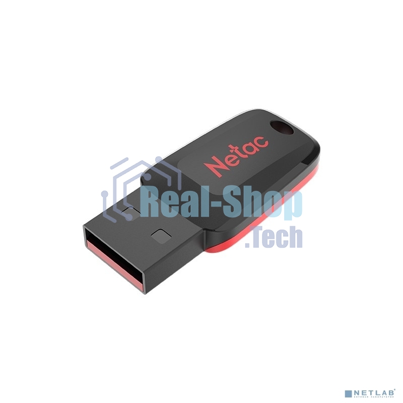 Флешка USB R/W Netac 128Gb U197 NT03U197N-128G-20BK USB 2.0 черный/красный