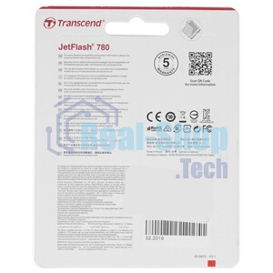 Флешка USB Transcend JetFlash 780 (TS64GJF780), 64Gb, USB 3.2 Gen 1 (USB 3.0), R/W 210/140, черный/серебристый