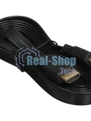 Кабель PERFEO HDMI A вилка - HDMI A вилка, плоский, ver.1.4, длина 2 м. (H1302)