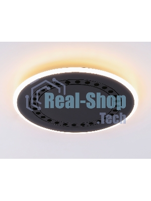 Светильник Ambrella light FL51407 BK черный 3000K/4200K/6400K 56W D485*40 (ПДУ ИК)
