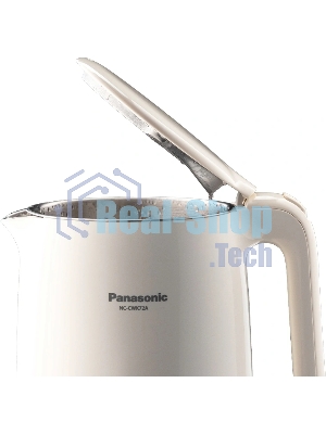 Чайник электрический Panasonic NC-CWK72A 1.5 л, 1500 Вт, полупропилен/нержавеющая сталь, бежевый