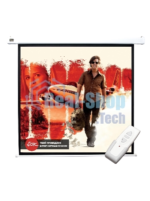 Экран 250x250 см Motoscreen 1:1 настенно-потолочный рулонный (моторизованный) 139' фибергласс