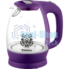 Чайник электрический Sakura SA-2715V (1.7) стекл подсв