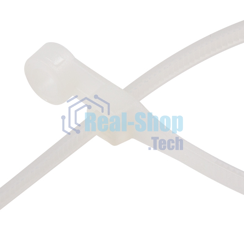 Хомут-стяжкa нейлоновая под винт Rexant 150x3,6 мм, белая, упаковка 100 шт.