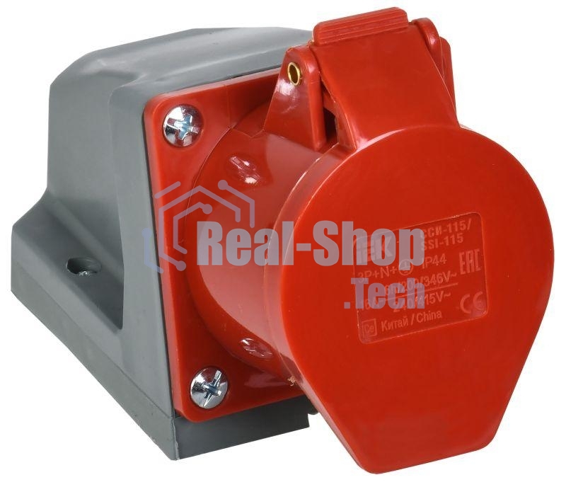 Розетка ОП 16А 380В 3P+PE+N ССИ-115 IP44 ИЭК PSR12-016-5