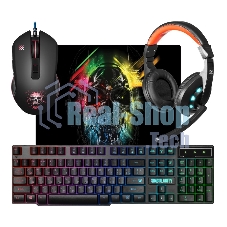 Игровой комплект Defender Гарнитура, мышь, клавиатура, ковер MKP-118