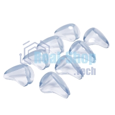 Прозрачные треугольные накладки-протекторы для мебели (3x2x1.5 см). 8 шт.