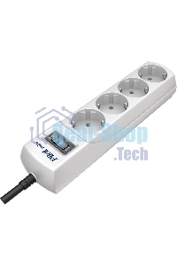 Сетевой фильтр Pilot mini 5 м (4 розетки) белый (коробка)