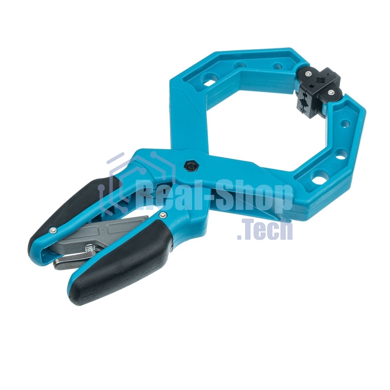 Струбцина Gross 20805 клещеобразная пластиковый корпус храповый механизм жесткой фиксации 4''/100м