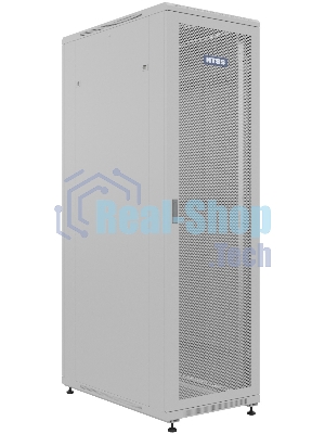 Шкаф серверный NTSS Премиум (NTSS-R42U80100PD/PDD) напольный 42U 800x1000мм пер.дв.перфор. задн.дв.перфор.2-хст. 900кг серый IP20 сталь