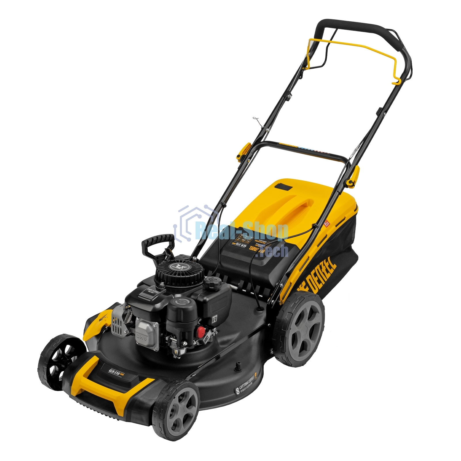 Газонокосилка бензиновая Denzel GLR-510SP-ZS, 171 см3, ширина 51 см, привод, травосборник 65 л