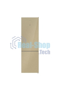 Холодильник Maunfeld MFF200NFBG бежевый двухкамерный 271/106л морозилка снизу, Total No Frost