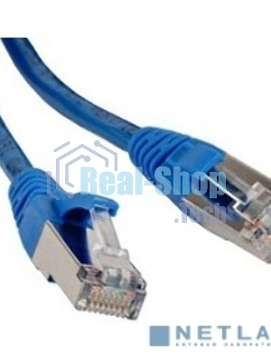 Патч-корд Hyperline PC-LPM-STP-RJ45-RJ45-C5e-1.5M-LSZH-BL Патч-корд F/­UTP, экранированный, Cat.5е, LSZH, 1.5 м, синий