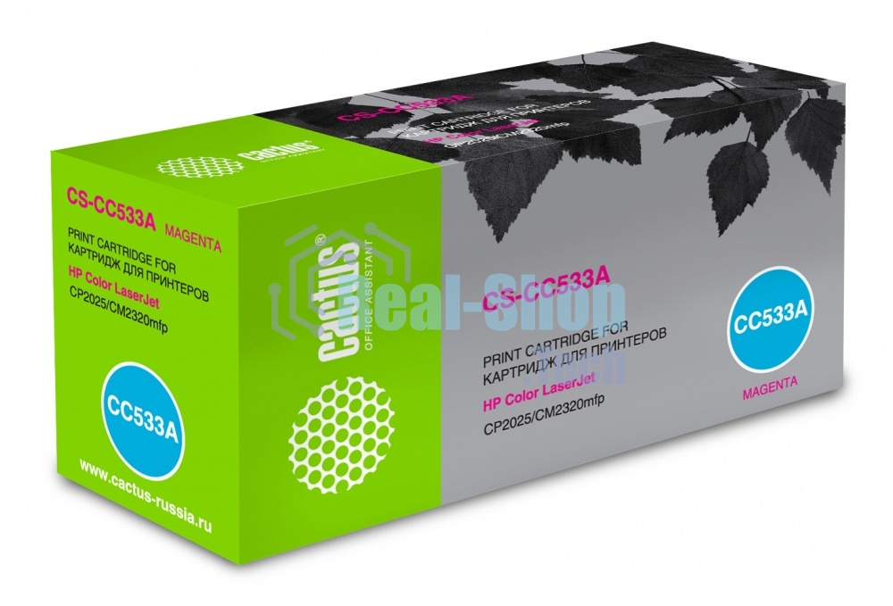 Картридж лазерный Cactus CS-CC533A пурпурный (2800 стр.) для HP Color LaserJet CP2025/CM2320mfp