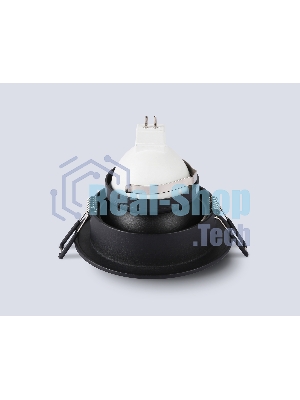 Встраиваемый точечный светильник Ambrella light TN102824 BK/BK черный/черный GU5.3 D92*50
