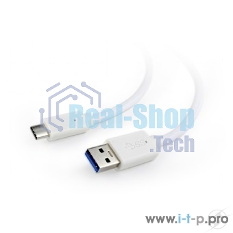 Кабель USB Cablexpert CCP-USB3-AMCM-6-W, USB3.0 AM/USB Type-C, 1.8м, белый, пакет
