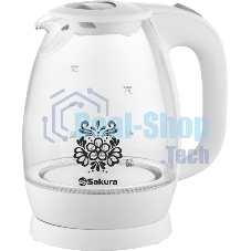 Чайник электрический Sakura SA-2715W (1.7) стекл подсв