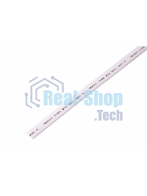 Термоусаживаемая трубка Rexant 7,0/3,5 мм, белая, упаковка 50 шт. по 1 м