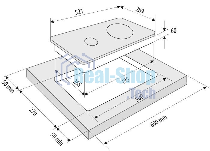 Электрическая варочная панель Krona CORTO 30 BL