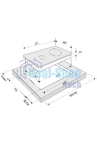 Электрическая варочная панель Krona CORTO 30 BL