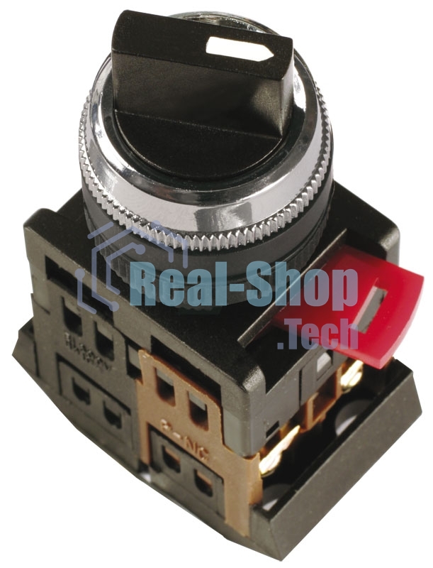 Переключатель AC-22 на 2 полож. черный I-O 1з+1p ИЭК BSW10-AC-2-K02