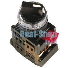 Переключатель AC-22 на 2 полож. черный I-O 1з+1p ИЭК BSW10-AC-2-K02