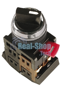 Переключатель AC-22 на 2 полож. черный I-O 1з+1p ИЭК BSW10-AC-2-K02