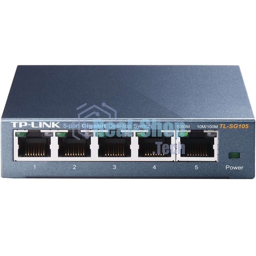 Коммутатор TP-Link SOHO TL-SG105 5-port Desktop Gigabit Switch, 5 10/100/1000M RJ45 ports, metal case