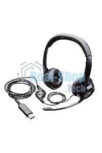 Гарнитура проводная Logitech Headset Logitech H390 USB черный